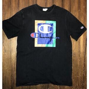 Vintage Champion Heritage Color Logo T-Shirt Size Large PLEASE READ